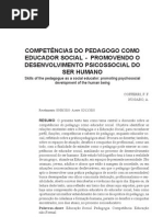 COMPETÊNCIAS DO PEDAGOGO COMO EDUCADOR SOCIAL