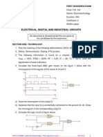 First Sequence Test in Digital and Analog Electronics