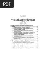 Dezvoltarea Regională Şi Politici de Dezvoltare Regională În Uniunea Europeană Şi România