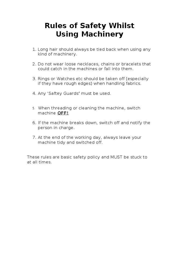 Machinery Safety Rules Compliance | PDF | Technology & Engineering
