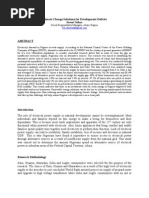 Climate Change Solutions for Development Deficits