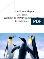 Diwakar Kumar Gupta Dst-Basti Wellcom To IWMP Traning Center in Lucknow