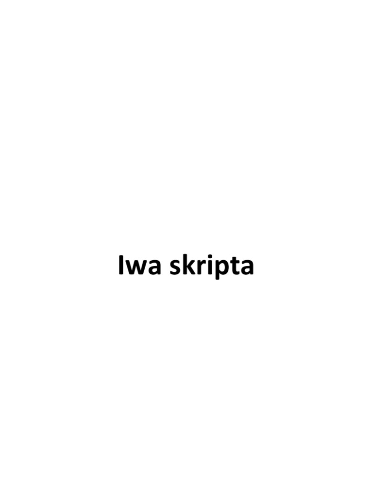 Iwa | PDF