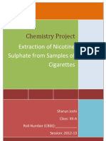 Download Chemistry project on nicotine by Sharun Joshi SN123155085 doc pdf