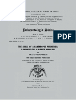 The Skull of Sinanthropus Pekinensis A Comparative Study On A Primitive Hominid Skull