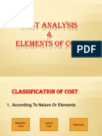 Cost Analysis & Elements of Cost