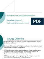 Course Name: Web Application Engineering: Credit: 4 Credit (3 Hrs Lecture+1 HR Tutorial)
