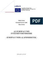 Az Európai Unió Intézményrendszere