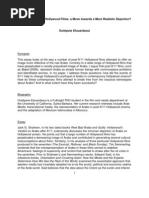 Download Arabs in Post-911 Hollywood Films a Move towards a More Realistic Depiction by Kaiyu Manu SN123173918 doc pdf