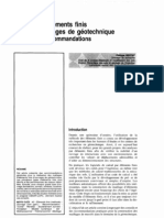 Maillage D'éléments Finis Pour Les Ouvrages de Géotechnique Conseils Et Recommandations