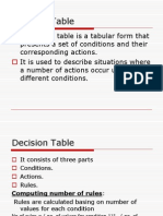 Decision Table