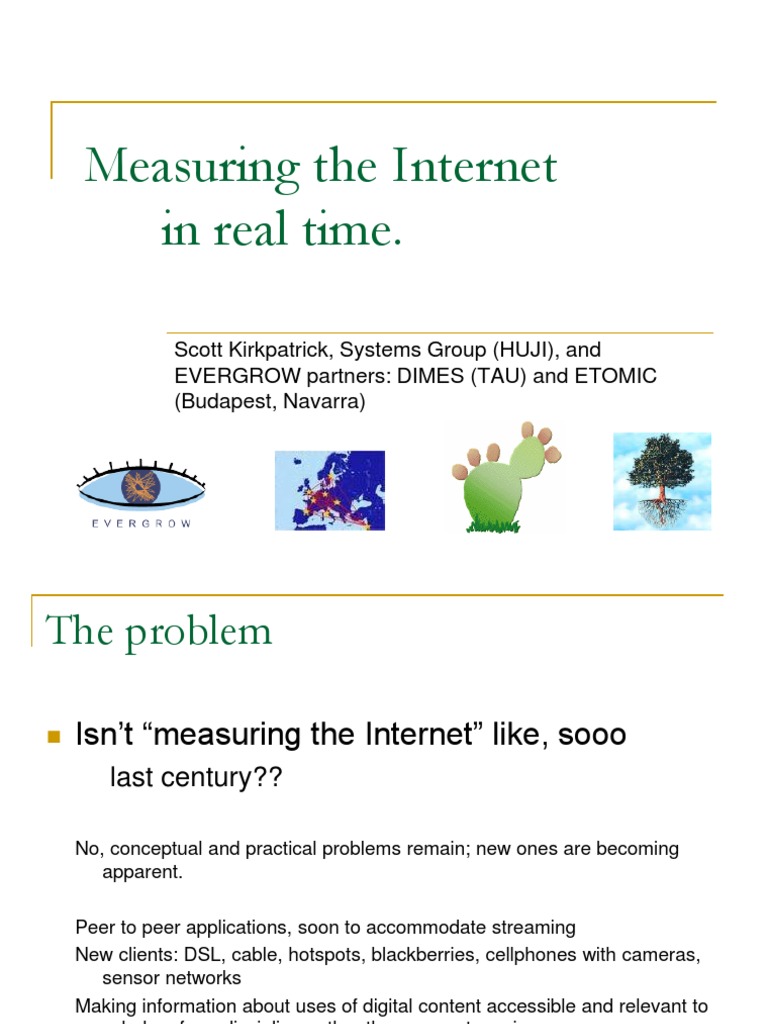Measuring The Internet | PDF | Peer To Peer | Internet