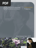 Download Regents Business School London Undergraduate Prospectus by regentscollege SN12319139 doc pdf