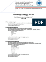 Tematica Examen Absolvire 2012