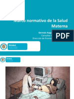 Marco Normativo de La Salud Materna