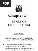 Output Costing