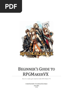 Beginner S Guide To Rpg Maker Vx Pdf Video Game Development Leisure