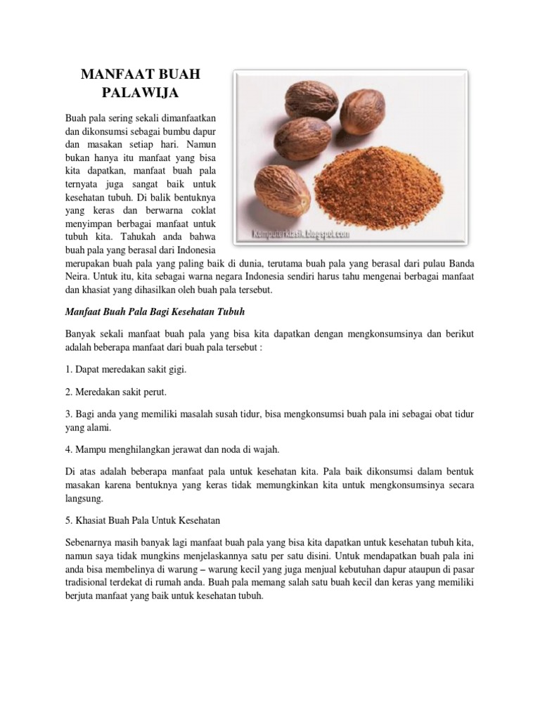 Manfaat Buah Palawija Pdf