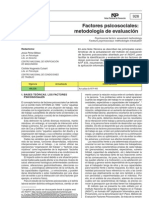 factores psico sociales. metodología de evaluacion