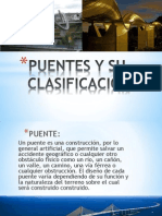 Puentes y Su Clasificacion