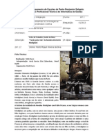 Ficha de Trabalho Filme Modigliani - PedroSilvaN17