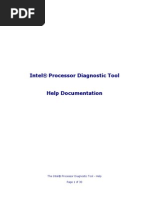 The Intel® Processor Diagnostic Tool Help Document