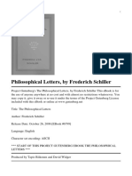 Schiller's Philosophical Letters
