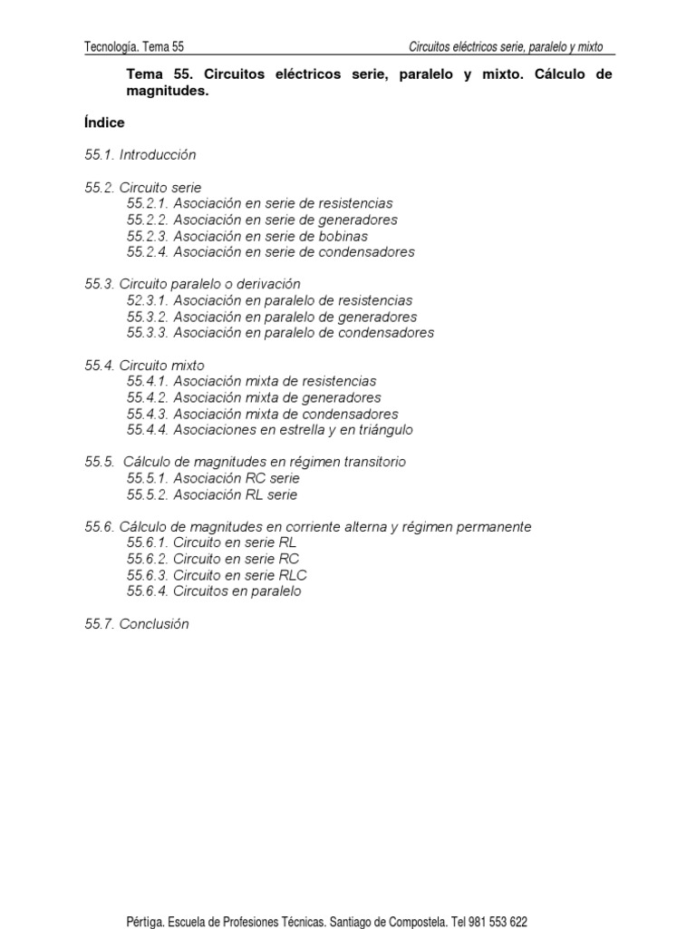 Circuitos Serie Paralelo Y Mixto Resistencia Electrica Y Conductancia Inductor