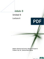 DERECHO PRIVADO VI (DERECHO DE FAMILIA) Módulo 3 - Lectura 6 - Nulidad del Matrimonio