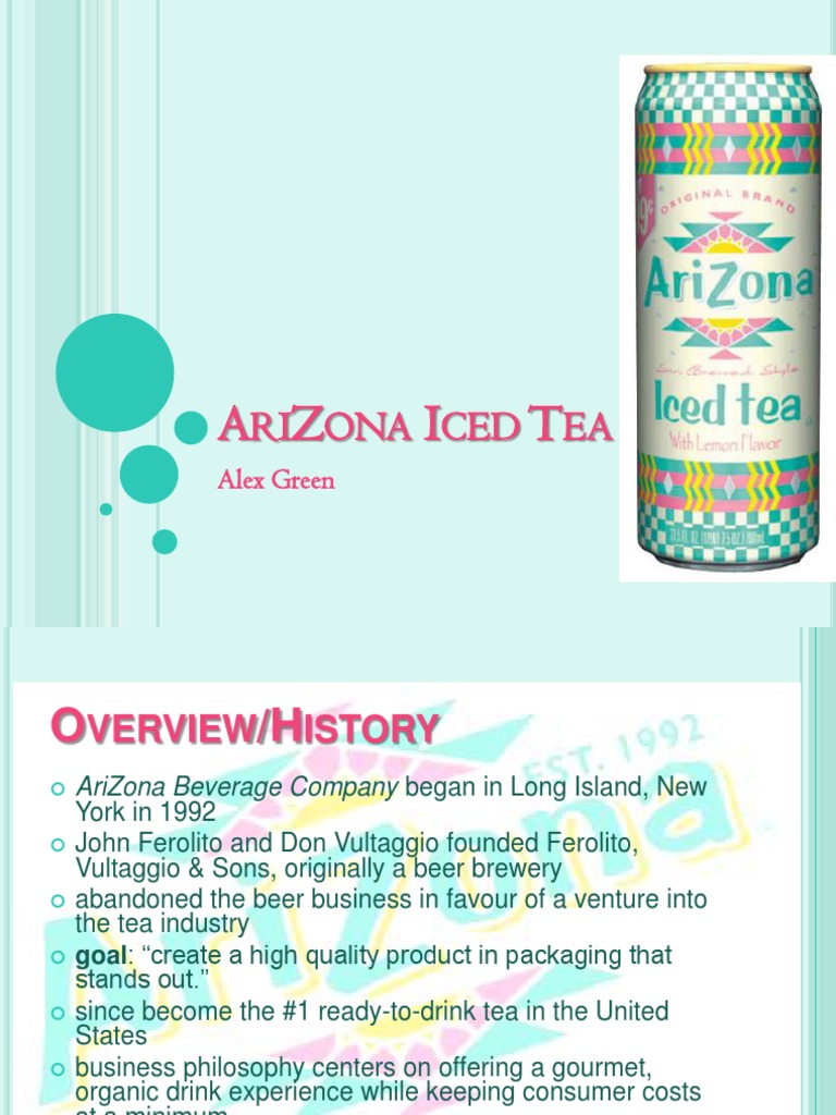 AriZona Beverage Company Marketing Strategy Drink Tea