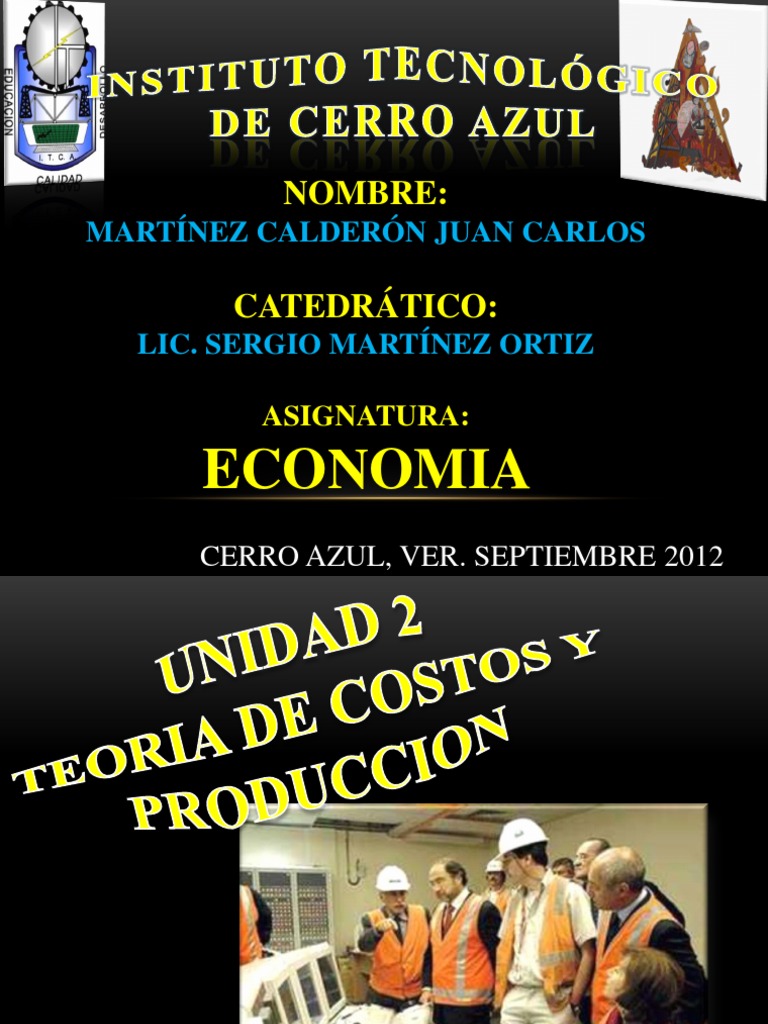 Teoria de La Produccion (1) Capital (economía