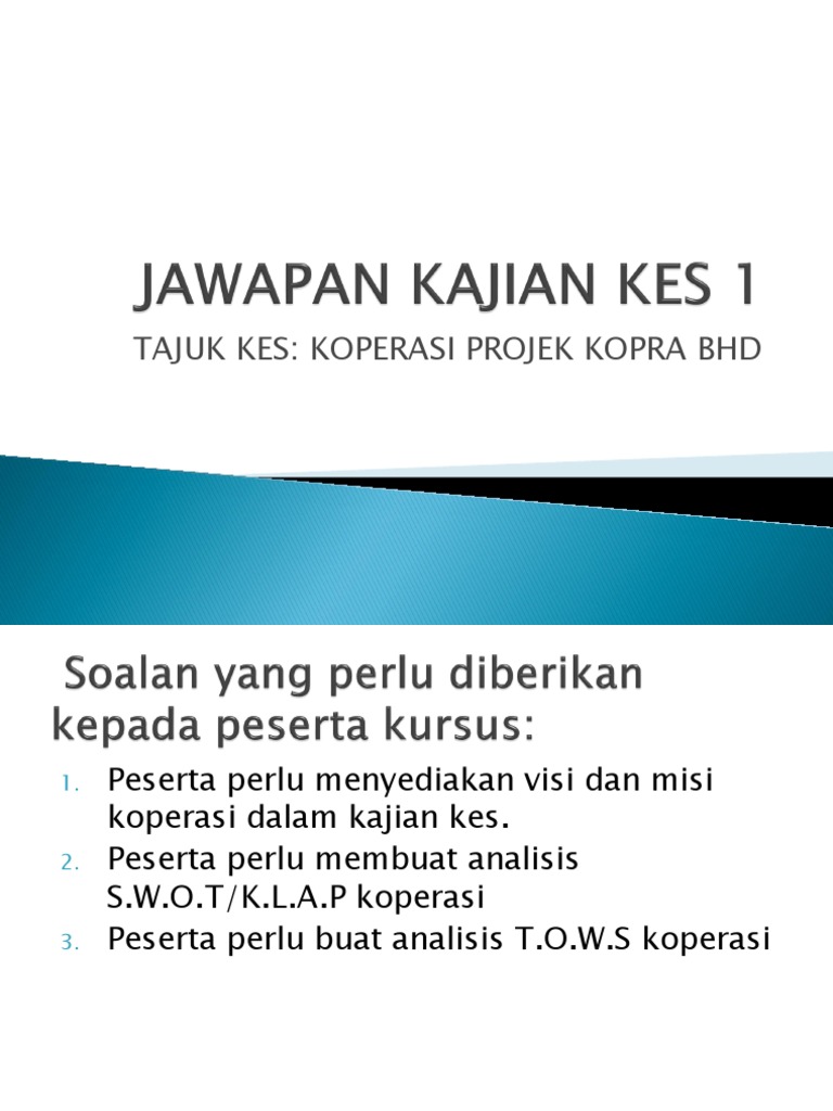 Jawapan Kajian Kes 1 Pdf