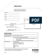 IEEE Rupee Transmittal Form