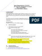 Computer-Human Interfaces CSCI 5270 Homework 1: Interviews, Requirements & Scenario This Is An EXAMPLE Not EVERYTHING Is Filled in