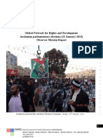 GNRD Jordanian Parliamentary Elections 01302012 Observer Mission Report