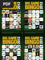 Download Big Game Bingo 2013 - The Halo Group by The Halo Group SN123286343 doc pdf