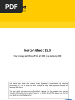 Norton Ghost 15.0: How To Copy Partitions From An HDD To A Samsung SSD