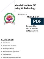 Rajamahendri Institute of Engineering & Technology: Wimax