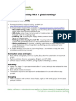 What Is Global Warming Teacher Notes