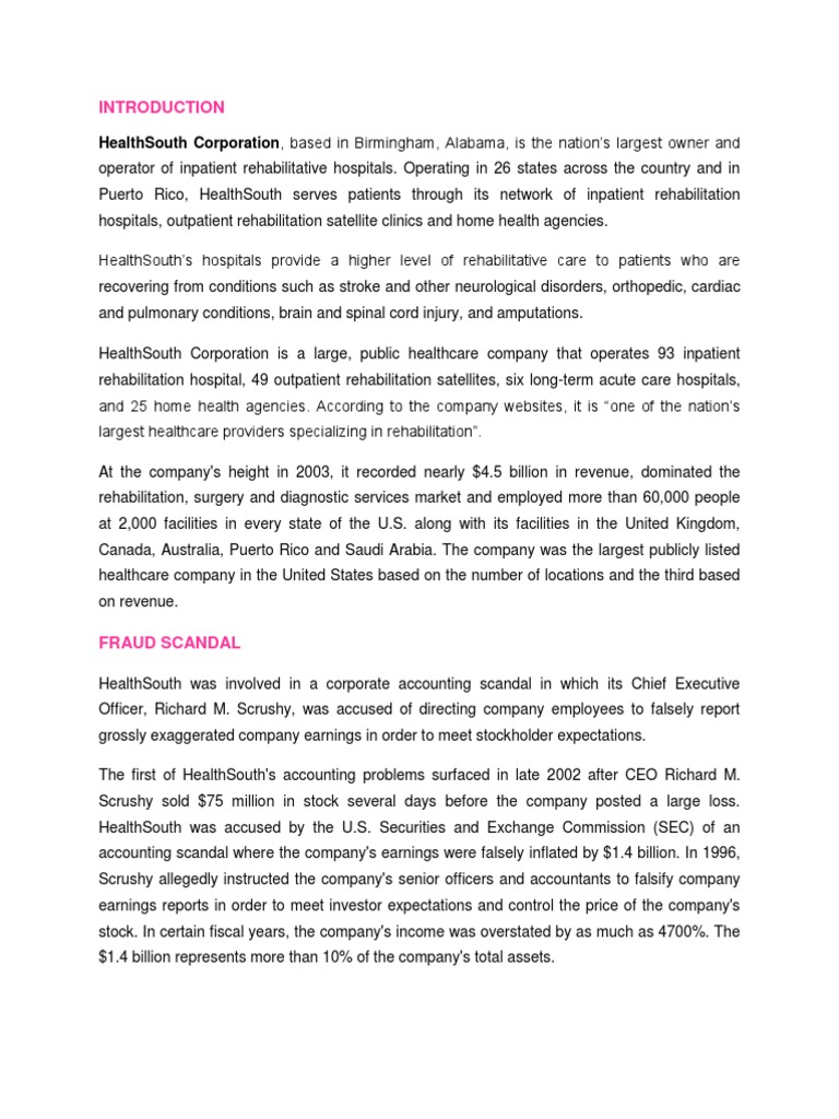 Essay about healthsouth 07 image