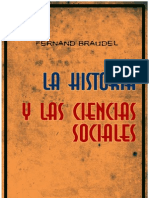 Braudel Fernand - La Histora Y Las Ciencias Sociciales