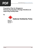Population Plan for Singapore