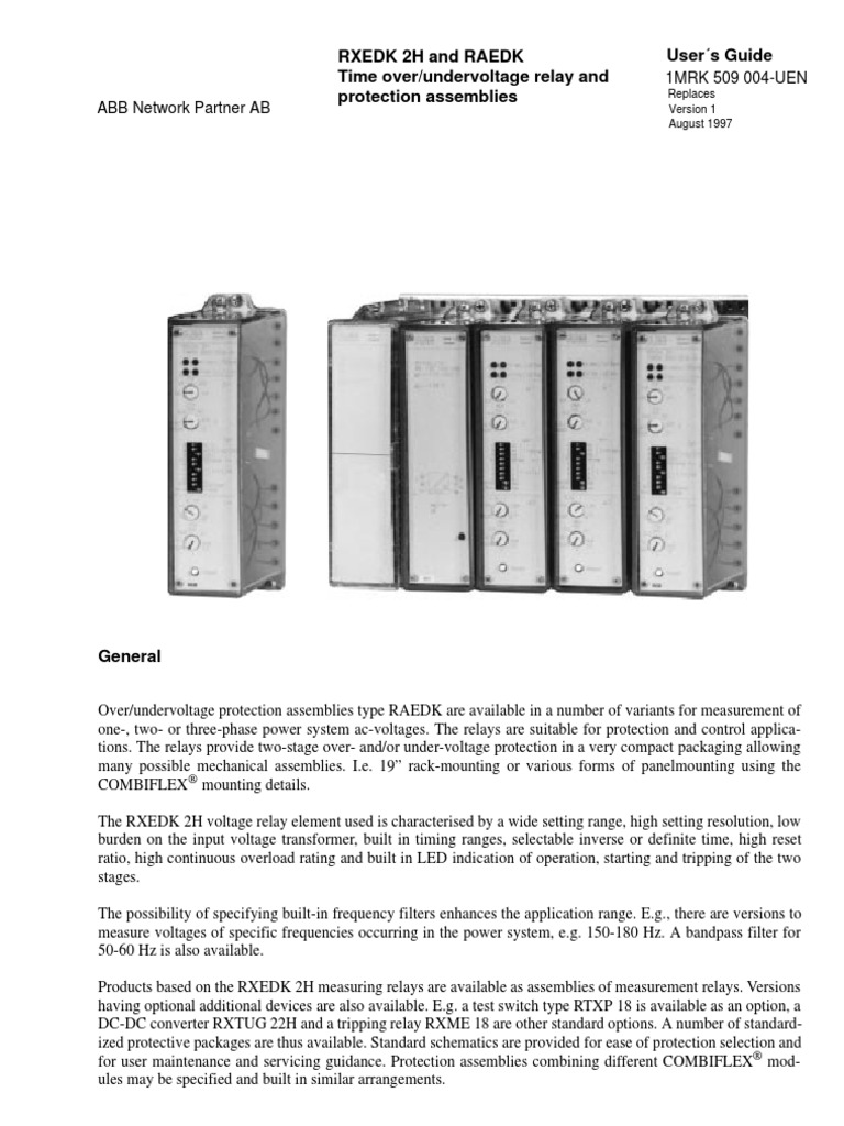 abb combiflex stator earth fault relay Relay Electric Power System
