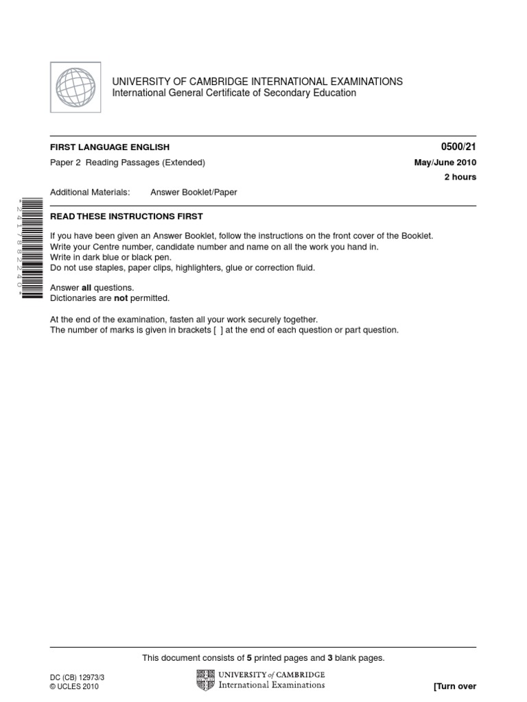 Igcse first language english directed writing and composition image