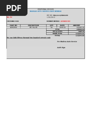 proforma