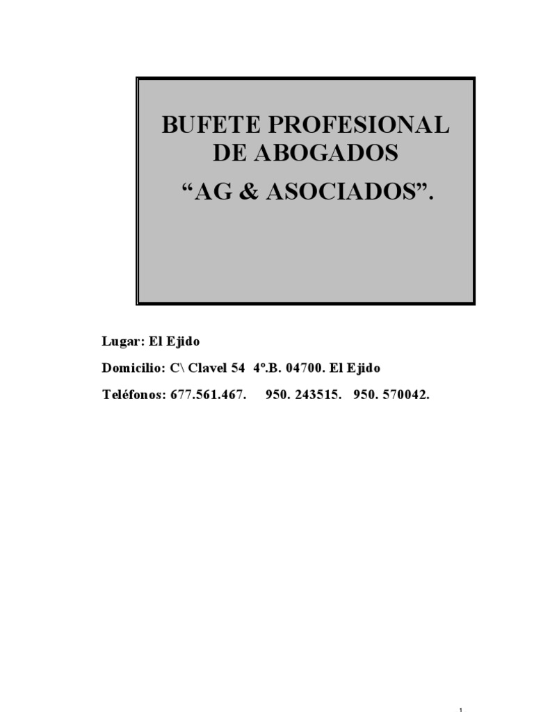 Proyecto de Creacion de Empresa Bufete | PDF | Recursos humanos |  Competitividad, image size:768x1024