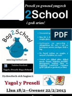 Poster Cymraeg Bag 2 School Preseli!