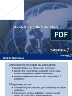 03ESS - Using The Siebel Client