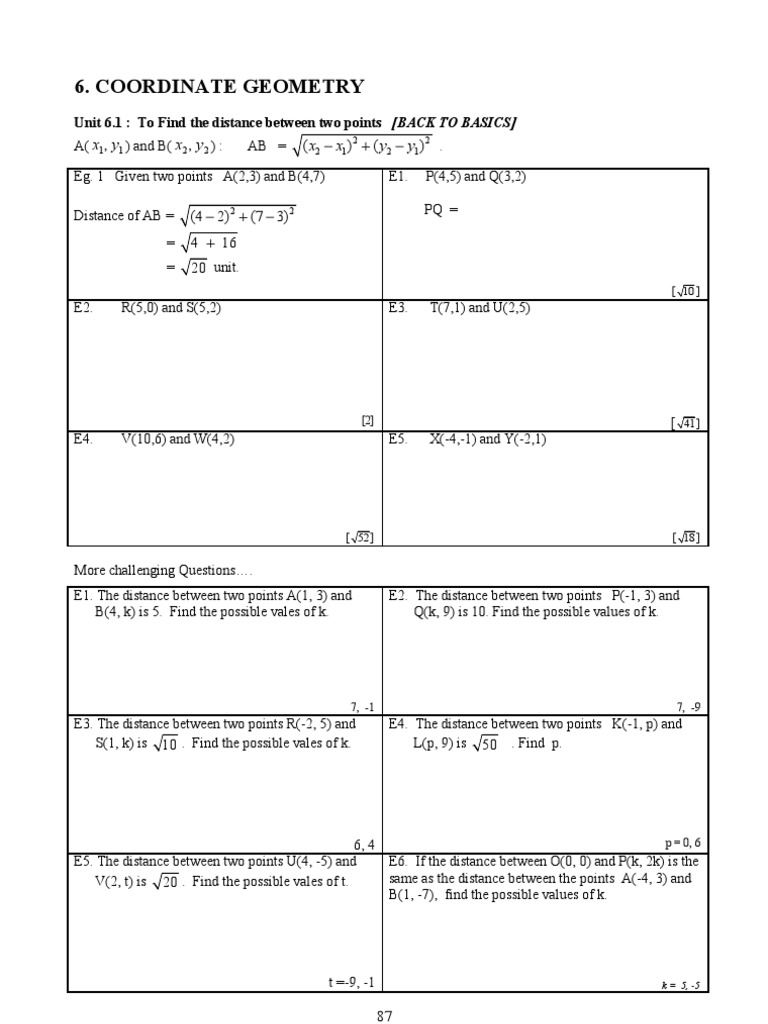 6 COORDINATE GEOMETRY.doc  Line (Geometry)  Perpendicular