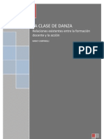 LA CLASE de DANZARelaciones Existentes Entre La Formacion Docente y La Accion.nancY CARPINELLI3